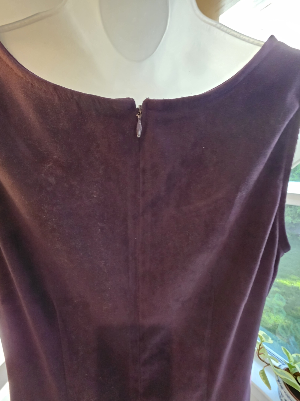 Jessica Howard Plum Sleeveless Maxi Dress with Scoop Neck Size M/L 90s Lagenlook - Picture 12 of 16
